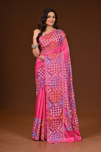 BLENDED SILK KANTHA SAREE