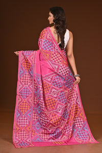BLENDED SILK KANTHA SAREE