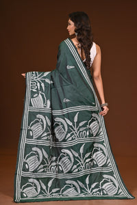 BLENDED SILK KANTHA SAREE