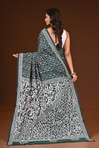 BLENDED SILK KANTHA SAREE
