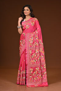 BLENDED SILK KANTHA SAREE