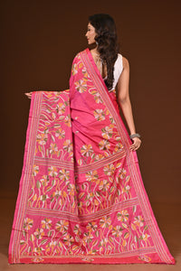 BLENDED SILK KANTHA SAREE