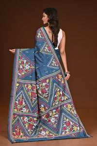 BLENDED SILK KANTHA SAREE