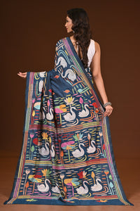 BLENDED SILK KANTHA SAREE