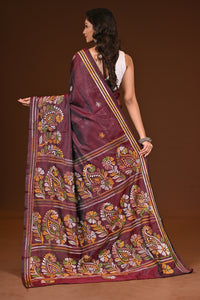 BLENDED SILK KANTHA SAREE