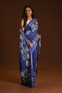 BLENDED SILK KANTHA SAREE