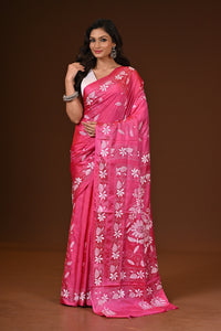 BLENDED SILK KANTHA SAREE