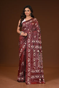 BLENDED SILK KANTHA SAREE