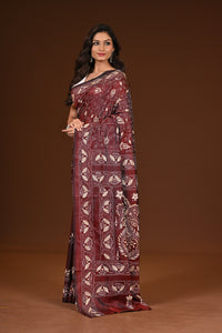 BLENDED SILK KANTHA SAREE
