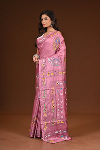 BLENDED SILK KANTHA SAREE