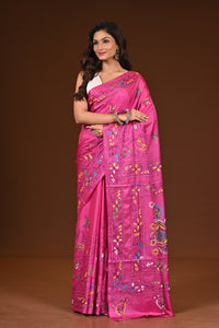 BLENDED SILK KANTHA SAREE