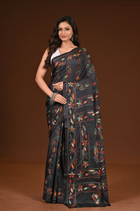 BLENDED SILK KANTHA SAREE
