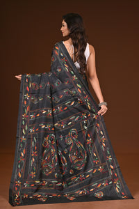 BLENDED SILK KANTHA SAREE