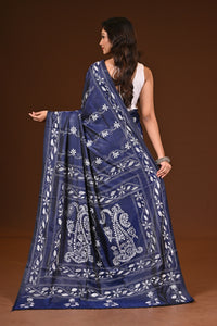 BLENDED SILK KANTHA SAREE