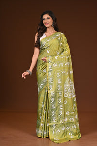 BLENDED SILK KANTHA SAREE