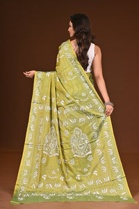 BLENDED SILK KANTHA SAREE