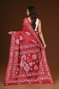 BLENDED SILK KANTHA SAREE