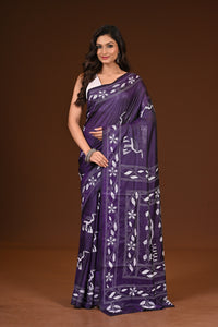 BLENDED SILK KANTHA SAREE