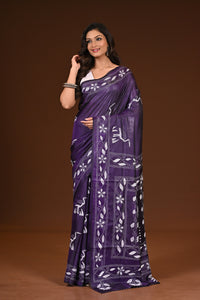 BLENDED SILK KANTHA SAREE