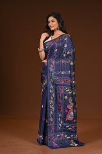 BLENDED SILK KANTHA SAREE
