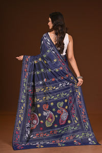 BLENDED SILK KANTHA SAREE
