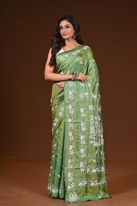 BLENDED SILK KANTHA SAREE