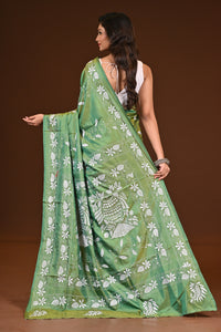 BLENDED SILK KANTHA SAREE