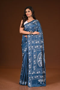 BLENDED SILK KANTHA SAREE