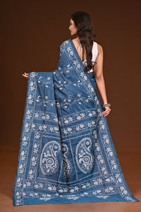 BLENDED SILK KANTHA SAREE