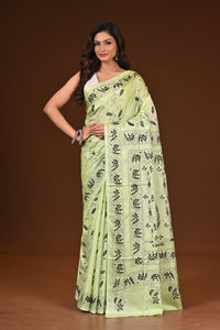 BLENDED SILK KANTHA SAREE