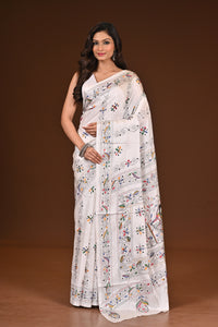 BLENDED SILK KANTHA SAREE