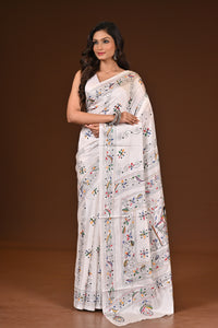 BLENDED SILK KANTHA SAREE