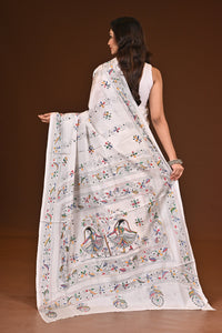 BLENDED SILK KANTHA SAREE