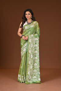 BLENDED SILK KANTHA SAREE
