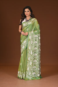 BLENDED SILK KANTHA SAREE