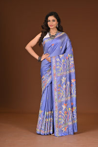 BLENDED SILK KANTHA SAREE