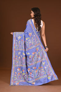 BLENDED SILK KANTHA SAREE