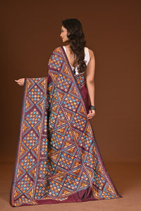 BLENDED SILK KANTHA SAREE