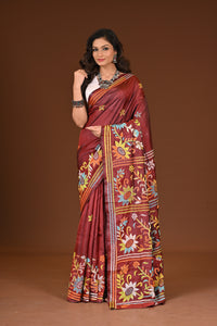 BLENDED SILK KANTHA SAREE