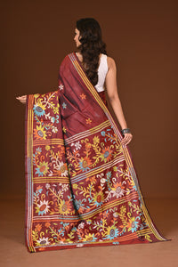 BLENDED SILK KANTHA SAREE