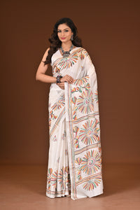 BLENDED SILK KANTHA SAREE