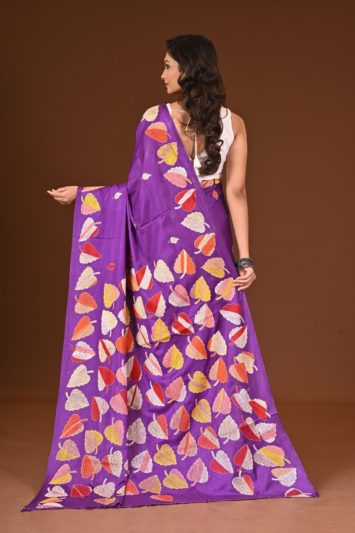 BLENDED SILK KANTHA SAREE