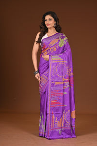 BLENDED SILK KANTHA SAREE