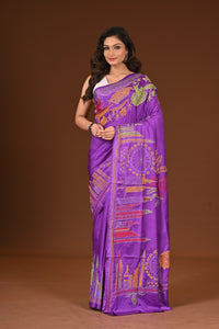 BLENDED SILK KANTHA SAREE