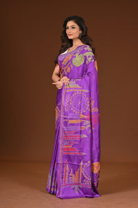 BLENDED SILK KANTHA SAREE