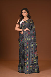 BLENDED SILK KANTHA SAREE