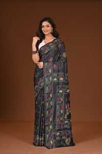BLENDED SILK KANTHA SAREE