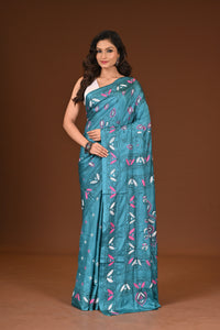 BLENDED SILK KANTHA SAREE