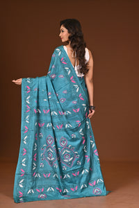 BLENDED SILK KANTHA SAREE
