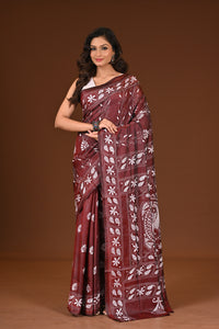BLENDED SILK KANTHA SAREE
